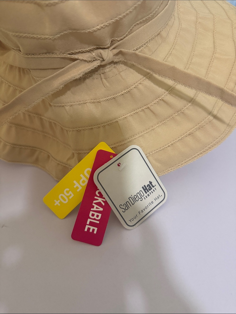 San Diego Hat Company Women’s Packable SPF 50 Floppy Hat Beach Summer - Picture 2 of 8
